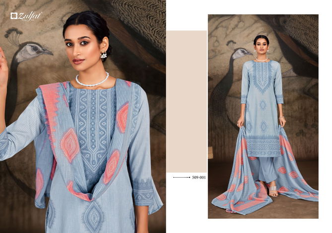 Adeena By Zulfat Printed Cotton Dress Material Catalog
